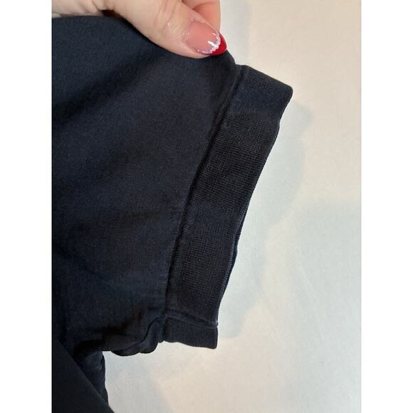 Dolce & Gabbana Men's Short Sleeve T-Shirt Navy , Size 48 Medium Silk Logo - Picture 8 of 8